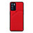 Funda Lujo Cuero Carcasa Y01B para Oppo Reno6 5G Rojo