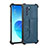 Funda Lujo Cuero Carcasa Y01B para Oppo Reno6 Pro 5G India Azul
