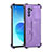 Funda Lujo Cuero Carcasa Y01B para Oppo Reno6 Pro 5G India Morado