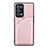 Funda Lujo Cuero Carcasa Y01B para Oppo Reno6 Pro+ Plus 5G Oro Rosa