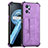 Funda Lujo Cuero Carcasa Y01B para Realme 9i 4G Morado