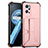 Funda Lujo Cuero Carcasa Y01B para Realme 9i 4G Oro Rosa