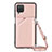 Funda Lujo Cuero Carcasa Y01B para Samsung Galaxy A12 5G Oro Rosa