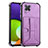 Funda Lujo Cuero Carcasa Y01B para Samsung Galaxy A22 4G Morado