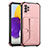 Funda Lujo Cuero Carcasa Y01B para Samsung Galaxy A72 4G Oro Rosa