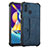 Funda Lujo Cuero Carcasa Y01B para Samsung Galaxy M11 Azul