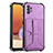 Funda Lujo Cuero Carcasa Y01B para Samsung Galaxy M32 5G Morado