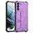 Funda Lujo Cuero Carcasa Y01B para Samsung Galaxy S22 Plus 5G Morado