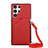 Funda Lujo Cuero Carcasa Y01B para Samsung Galaxy S23 Ultra 5G Rojo