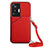 Funda Lujo Cuero Carcasa Y01B para Vivo X70 Pro 5G Rojo