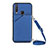 Funda Lujo Cuero Carcasa Y01B para Vivo Y11 Azul