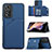 Funda Lujo Cuero Carcasa Y01B para Xiaomi Poco X4 NFC Azul