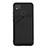 Funda Lujo Cuero Carcasa Y01B para Xiaomi Redmi 9 Activ Negro