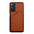 Funda Lujo Cuero Carcasa Y01B para Xiaomi Redmi Note 11 Pro 4G Marron