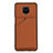 Funda Lujo Cuero Carcasa Y01B para Xiaomi Redmi Note 9 Pro Marron