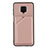 Funda Lujo Cuero Carcasa Y01B para Xiaomi Redmi Note 9 Pro Oro Rosa