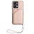 Funda Lujo Cuero Carcasa Y02B para Huawei Honor X7a Oro Rosa