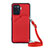 Funda Lujo Cuero Carcasa Y02B para Oppo A94 4G Rojo