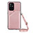 Funda Lujo Cuero Carcasa Y02B para Oppo F19 Pro+ Plus 5G Oro Rosa