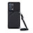 Funda Lujo Cuero Carcasa Y02B para Oppo Reno6 Pro+ Plus 5G Negro