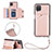 Funda Lujo Cuero Carcasa Y02B para Samsung Galaxy A12 5G Oro Rosa