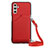 Funda Lujo Cuero Carcasa Y02B para Samsung Galaxy A13 5G Rojo