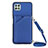 Funda Lujo Cuero Carcasa Y02B para Samsung Galaxy A22s 5G Azul