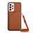 Funda Lujo Cuero Carcasa Y02B para Samsung Galaxy A33 5G Marron