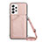 Funda Lujo Cuero Carcasa Y02B para Samsung Galaxy A33 5G Oro Rosa