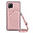 Funda Lujo Cuero Carcasa Y02B para Samsung Galaxy A42 5G Oro Rosa