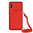 Funda Lujo Cuero Carcasa Y02B para Samsung Galaxy A50 Rojo