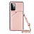 Funda Lujo Cuero Carcasa Y02B para Samsung Galaxy A72 5G Oro Rosa