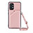 Funda Lujo Cuero Carcasa Y02B para Samsung Galaxy M32 5G Oro Rosa