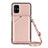 Funda Lujo Cuero Carcasa Y02B para Samsung Galaxy M51 Oro Rosa