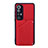 Funda Lujo Cuero Carcasa Y02B para Xiaomi Mi 10S 5G Rojo