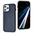 Funda Lujo Cuero Carcasa Y03B para Apple iPhone 13 Pro Azul