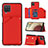Funda Lujo Cuero Carcasa Y03B para Samsung Galaxy A12 Nacho Rojo