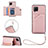 Funda Lujo Cuero Carcasa Y03B para Samsung Galaxy A42 5G Oro Rosa