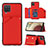 Funda Lujo Cuero Carcasa Y03B para Samsung Galaxy M12 Rojo