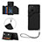 Funda Lujo Cuero Carcasa Y03B para Samsung Galaxy M80S Negro