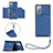 Funda Lujo Cuero Carcasa Y03B para Samsung Galaxy Note 20 5G Azul