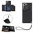 Funda Lujo Cuero Carcasa Y03B para Samsung Galaxy Note 20 Ultra 5G Negro