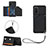 Funda Lujo Cuero Carcasa Y03B para Samsung Galaxy S20 5G Negro