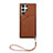 Funda Lujo Cuero Carcasa Y03B para Samsung Galaxy S21 Ultra 5G Marron