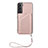 Funda Lujo Cuero Carcasa Y03B para Samsung Galaxy S22 5G Oro Rosa