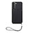 Funda Lujo Cuero Carcasa Y03B para Samsung Galaxy S22 Plus 5G Negro