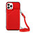 Funda Lujo Cuero Carcasa Y04B para Apple iPhone 14 Pro Rojo