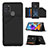 Funda Lujo Cuero Carcasa Y04B para Samsung Galaxy A21s Negro