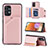 Funda Lujo Cuero Carcasa Y04B para Samsung Galaxy A32 4G Oro Rosa