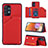 Funda Lujo Cuero Carcasa Y04B para Samsung Galaxy A32 4G Rojo